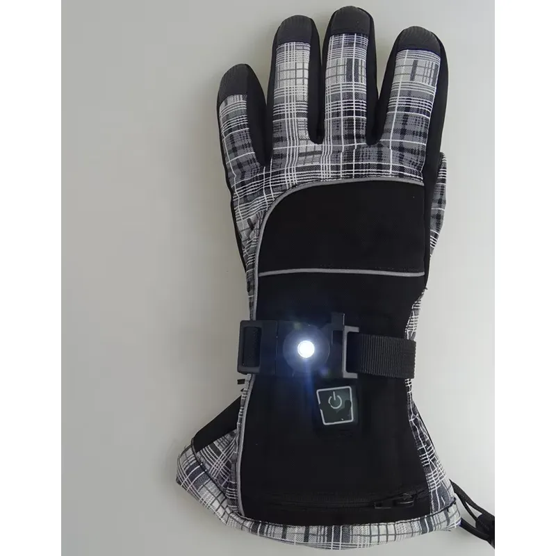 Ski Glove Waterproof - ถุงมือสกีฤดูหนาวกลางแจ้งแบบกันน้ำพร้อมระบบทำความร้อนด้วยแบตเตอรี่ ดีไซน์ใหม่