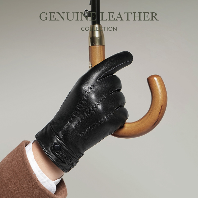 ถุงมือหนังแกะแท้สำหรับผู้ชาย บ - Leather Driving Glove บทวิจารณ์และราคา
