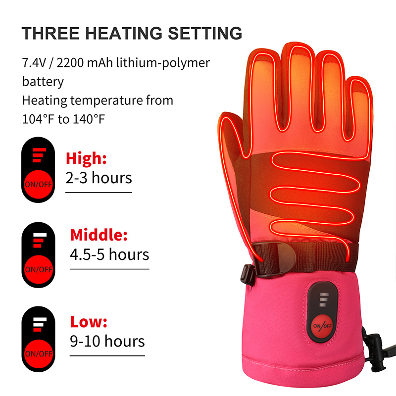 ถุงมือทำความร้อนสำหรับเด็ก รุ่ - Ski Glove Waterproof บทวิจารณ์และราคา
