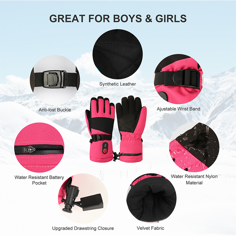 ถุงมือทำความร้อนสำหรับเด็ก รุ่ - Ski Glove Waterproof บทวิจารณ์และราคา