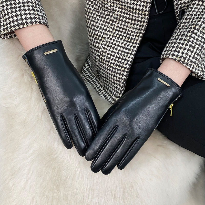 ถุงมือหนังแกะสำหรับผู้หญิง ทรง - Leather Driving Glove บทวิจารณ์และราคา