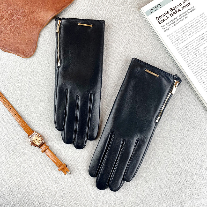 ถุงมือหนังแกะสำหรับผู้หญิง ทรง - Leather Driving Glove บทวิจารณ์และราคา