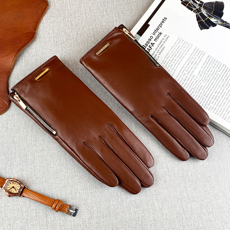 ถุงมือหนังแกะสำหรับผู้หญิง ทรง - Leather Driving Glove บทวิจารณ์และราคา