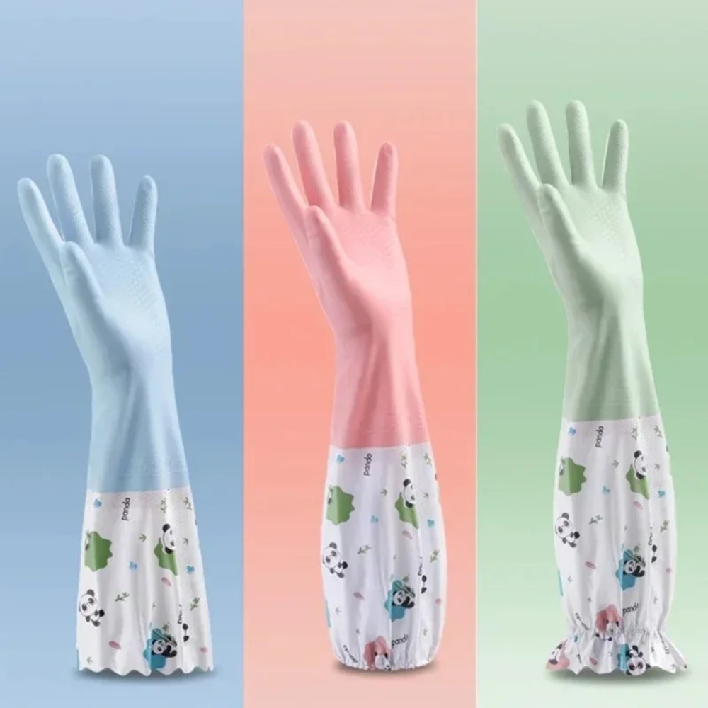 ถุงมือยางกันน้ำสำหรับผู้หญิง ท - Dish Glove Rubber บทวิจารณ์และราคา