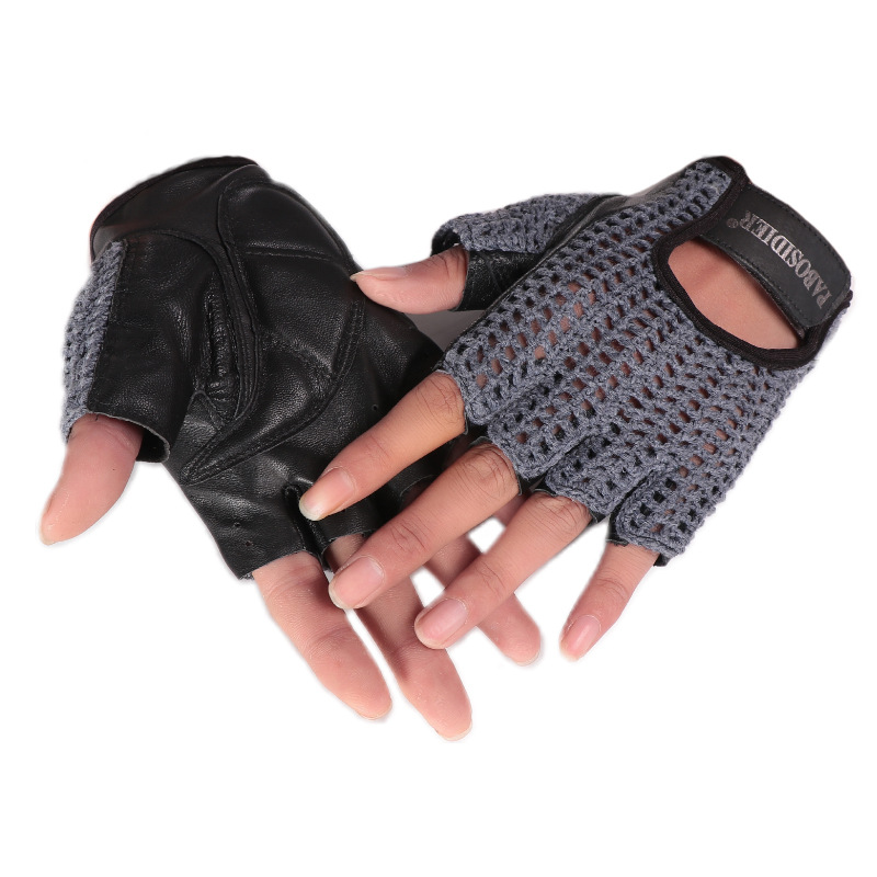 ถุงมือหนังวัววินเทจแบบครึ่งนิ้ - Leather Driving Glove บทวิจารณ์และราคา