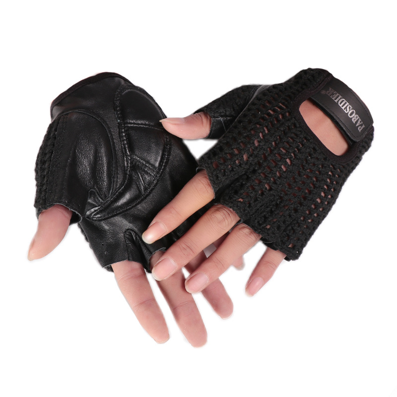 ถุงมือหนังวัววินเทจแบบครึ่งนิ้ - Leather Driving Glove บทวิจารณ์และราคา