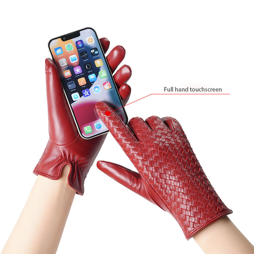 ถุงมือหนังแท้สำหรับผู้หญิงในฤด - Wool Glove Lined บทวิจารณ์และราคา