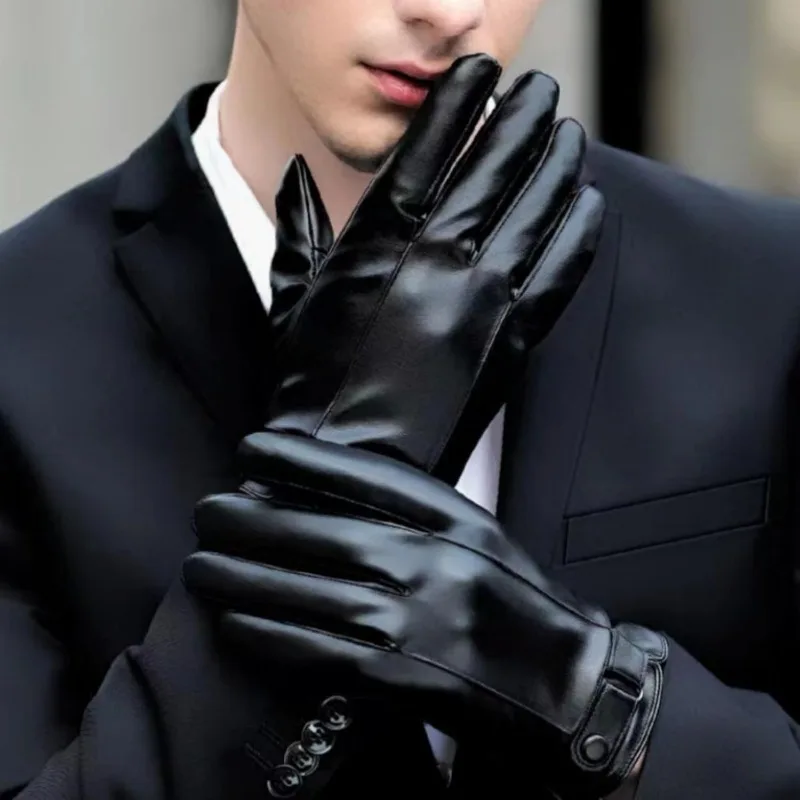 ถุงมือผู้ชายแบบเรียบง่ายขั้นสู - Leather Driving Glove บทวิจารณ์และราคา