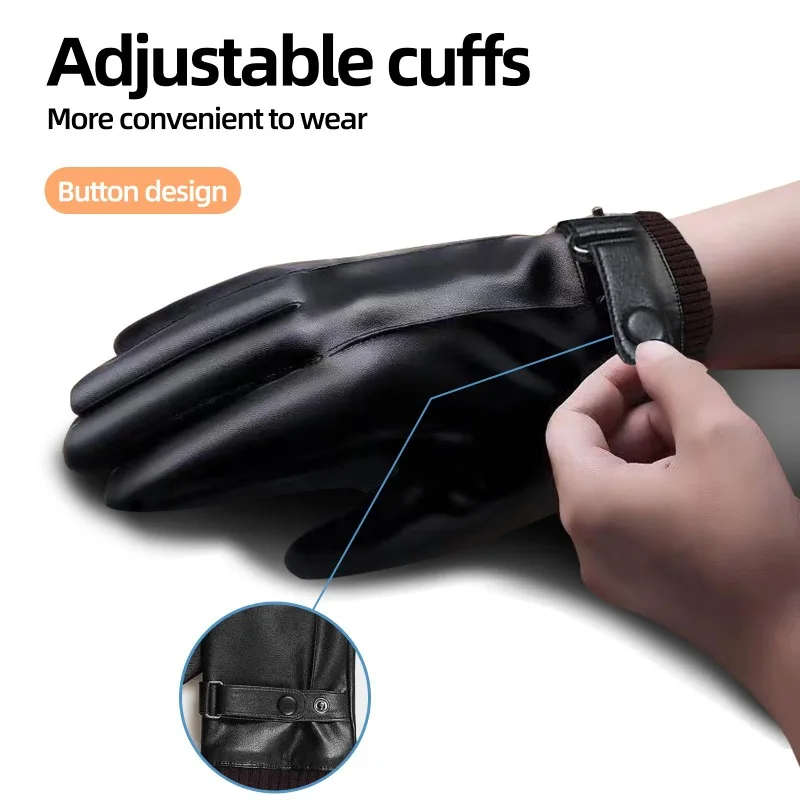 ถุงมือผู้ชายแบบเรียบง่ายขั้นสู - Leather Driving Glove บทวิจารณ์และราคา