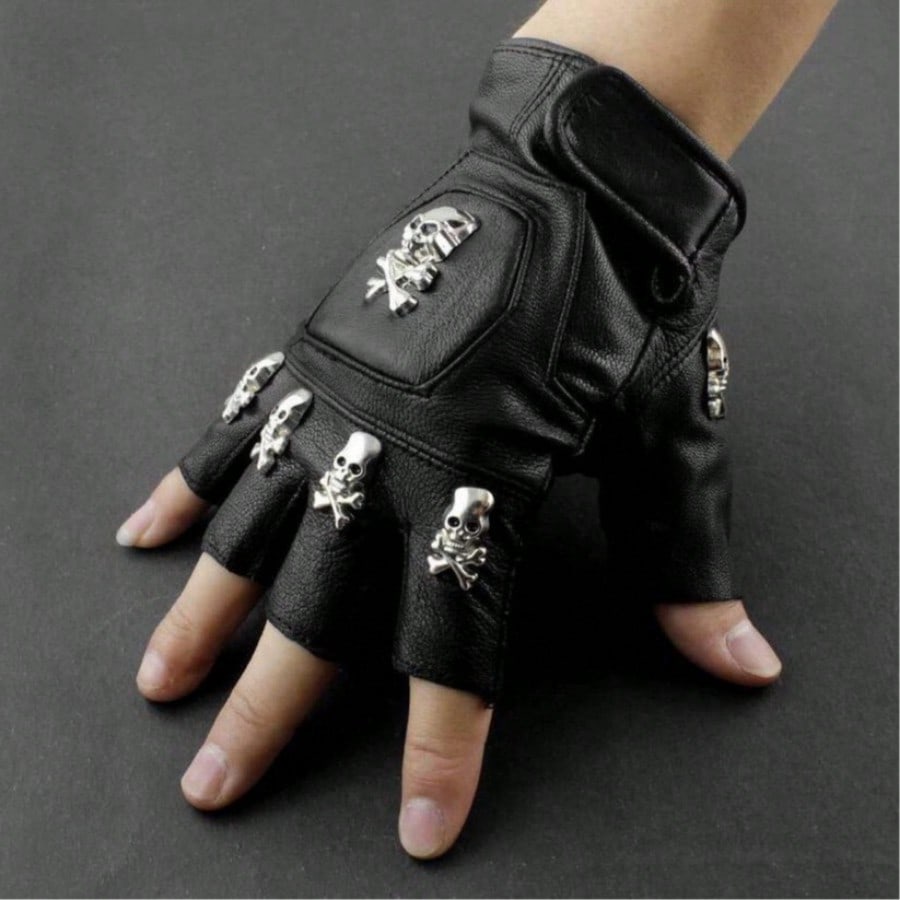 ถุงมือไร้นิ้วสำหรับขับรถมอเตอร - Leather Driving Glove บทวิจารณ์และราคา